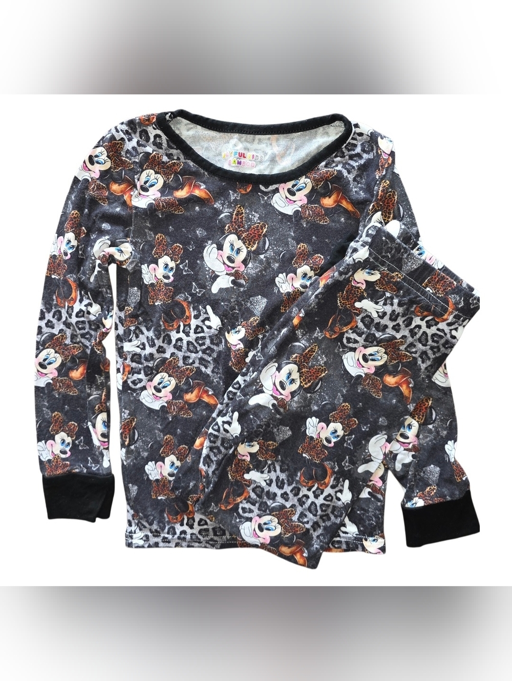 Joyful Kids Bamboo Minnie Mouse PJ Set Girls Size 4T NWOT